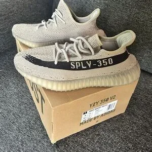Yeezy | Shoes | Yeezy Knit Sneakers In Cream And Black  display picture 1